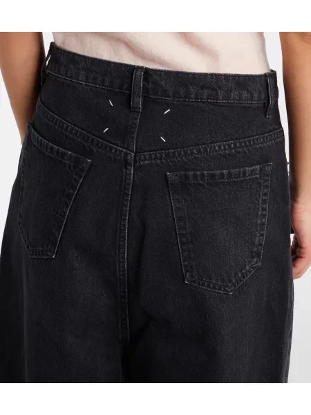 Blugi cu picior larg Maison Margiela negru