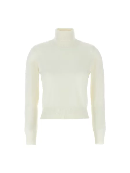 Sweter z golfem Antonino Valenti wełniany biały