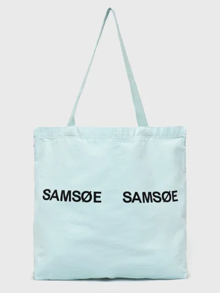 Kabelka Samsoe Samsoe tyrkysová černá