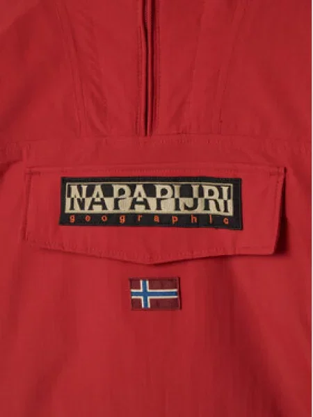 Napapijri Anorak stiliaus striukė Rainforest raudona