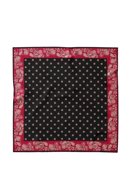 Fular Elizabetta cu imagine cu model paisley negru