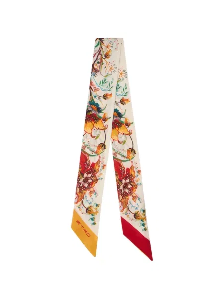 Fular Etro de mătase cu model floral