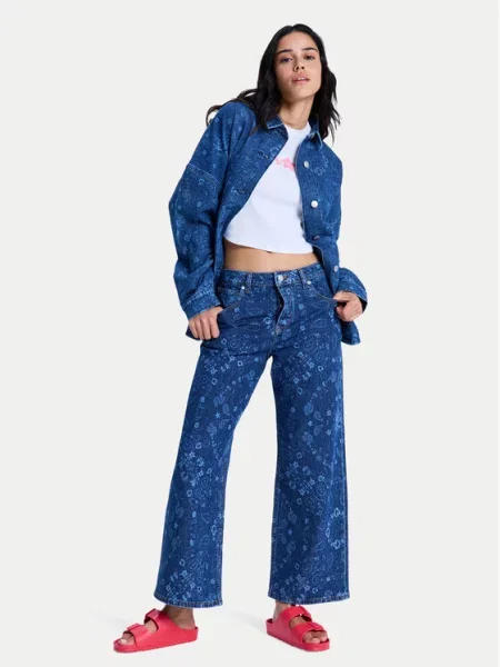 Džínová košile Roxy modrá