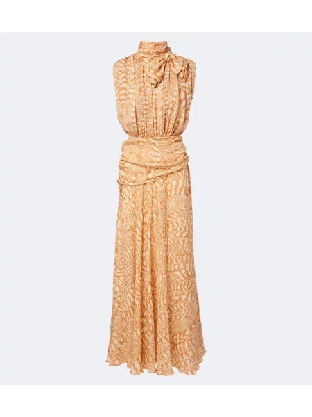 Rochie de cocktail Johanna Ortiz de mătase cu imagine