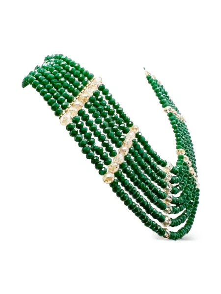 Колие Jennifer Gibson Jewellery зелено