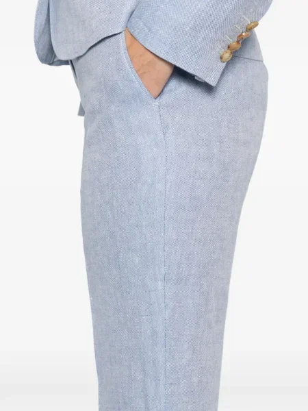 Pantaloni Etro de in cu buzunare laterale albastru