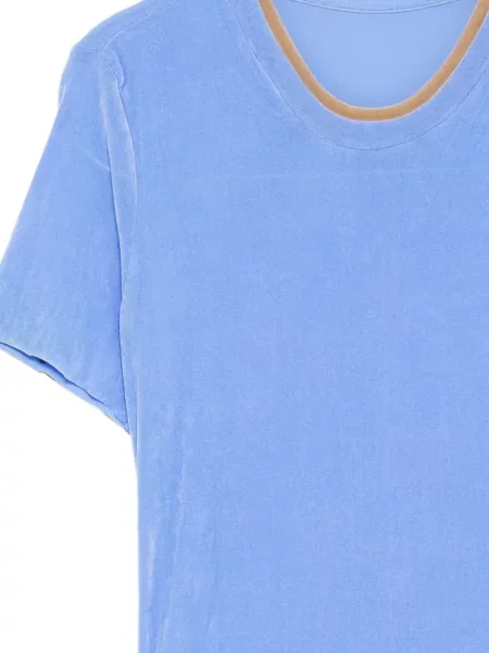 Tricou Jnby de catifea albastru
