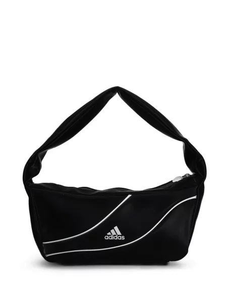 Pantaloni scurți Adidas cu dungi cu imagine negru