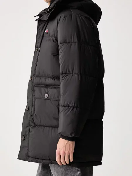 Tommy Jeans капитонирано яке мъжко черно