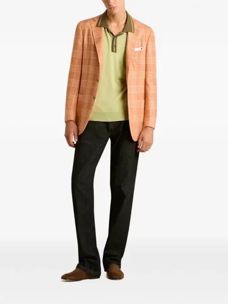 Gulerat tricou polo Kiton verde
