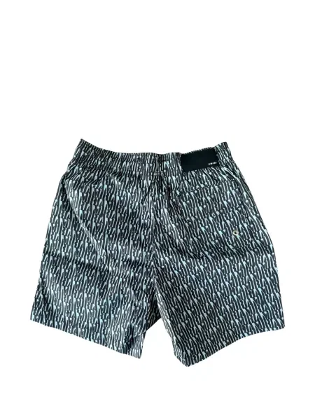 Slip de baie Amiri cu imagine negru