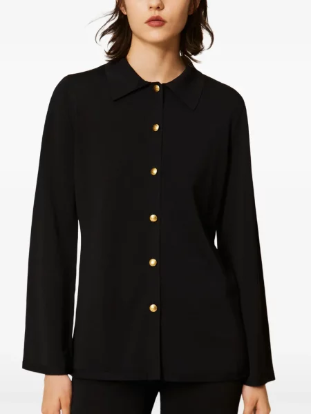 Cămașă Twinset tricotate negru