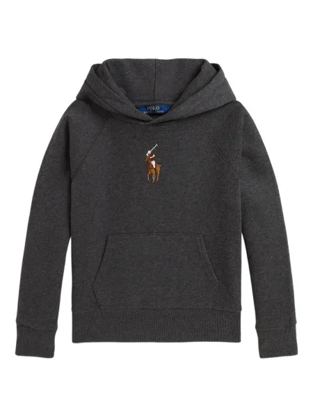 Dětska mikina s kapucí Polo Ralph Lauren šedá