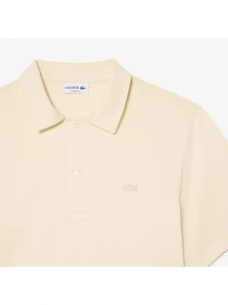 Lacoste Koszulka Polo Paryż Classic Fit Kremowa beżowy