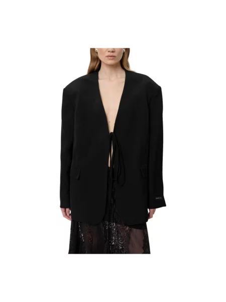 Herskind marynarka Indiana oversize gładka czarny