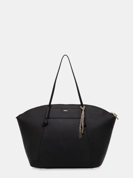 BOSS geantă shopper dame cu imitație de piele SALLEY TOTE negru