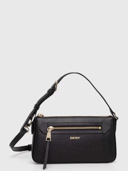 Dkny torebka skórzana czarny