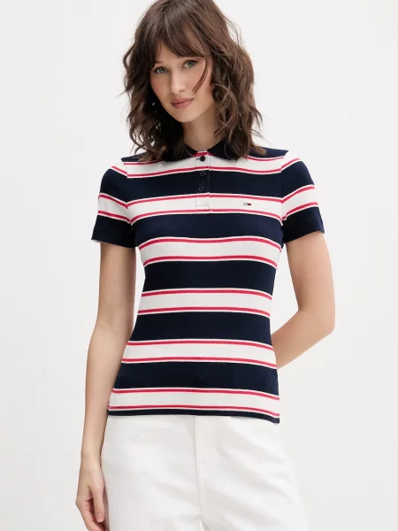 Tommy Jeans polo z granatowa