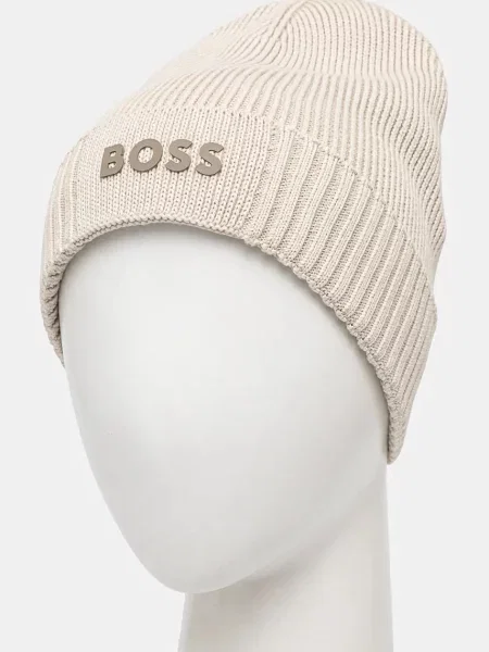 Шерстяная шапка Boss Green черная