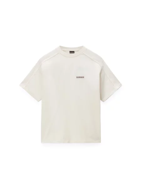 NAPAPIJRI Tricou TEZA maro închis / murdar alb
