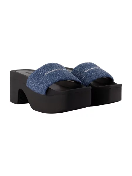 Klapki Alexander Wang niebieskie