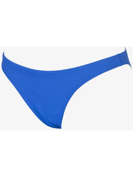 Dół od bikini Arena Solid Bottom niebieski z logo 28 biały