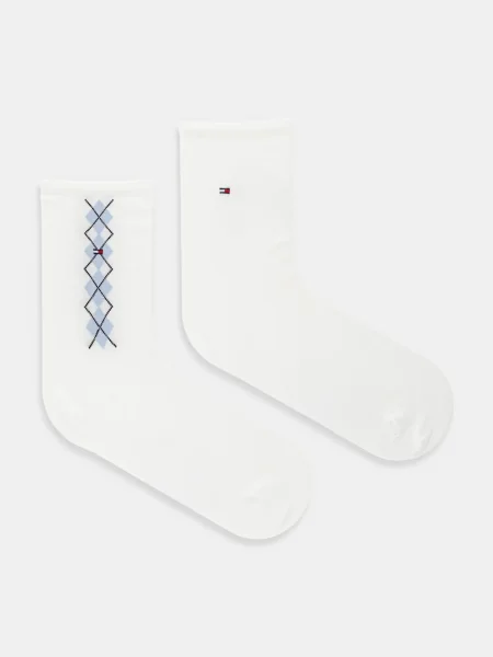 Чорапи Tommy Hilfiger 2 чифта бяло