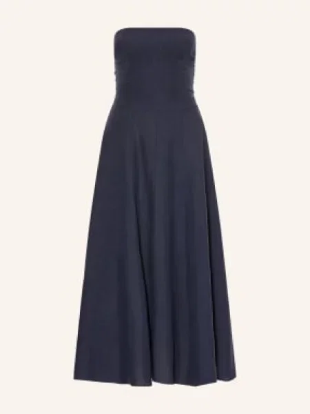 Arkitaip Sukienka Z Odkrytymi Ramionami Chiara Z Lnu blau