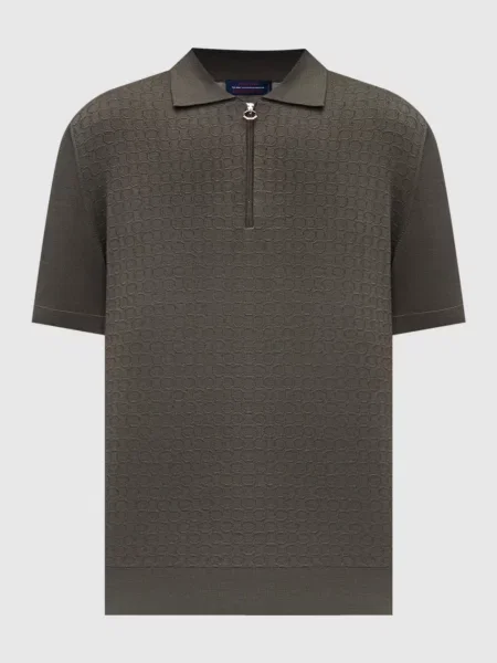 Шерстяное поло Stefano Ricci хаки