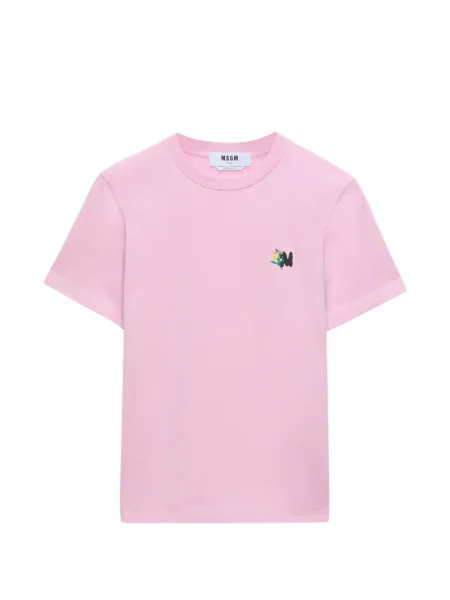 Tricou Msgm cu broderie roz