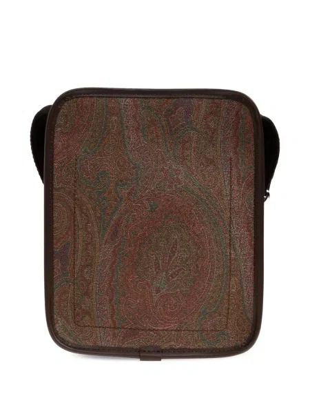 Geantă Etro cu model paisley maro