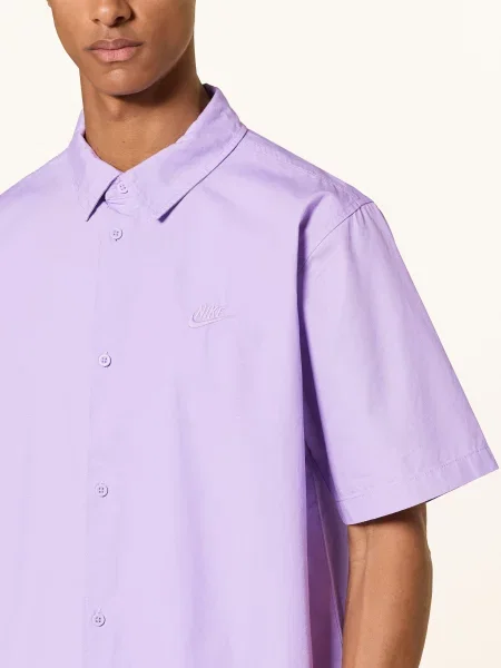 Nike Košile S Krátkým Rukávem Volný Střih světle fialová