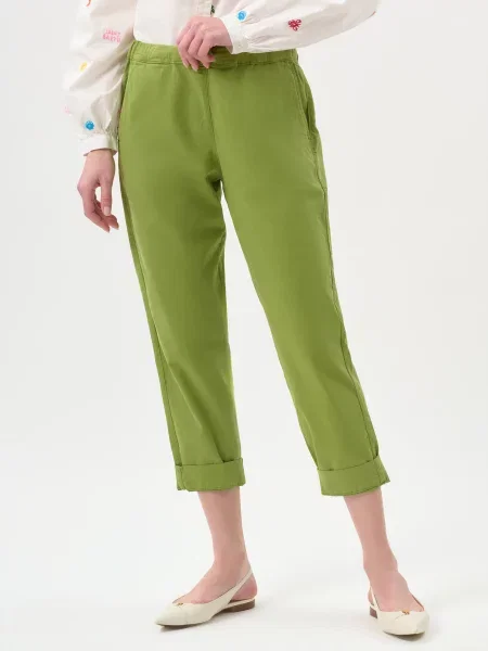 Штани Max Mara зелені