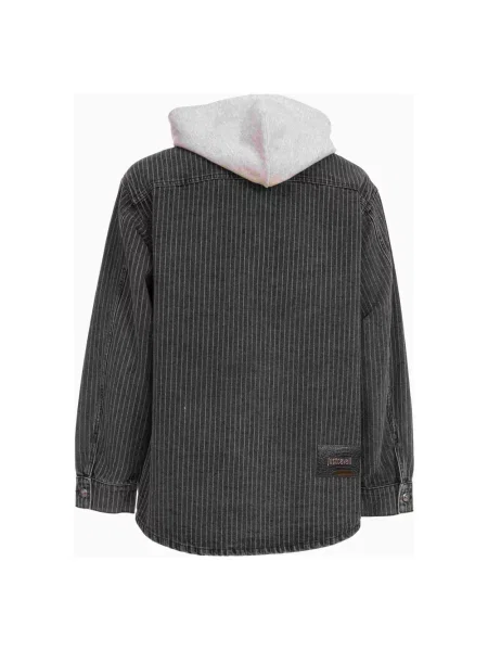 Kurtka bomber Roberto Cavalli z logo szary