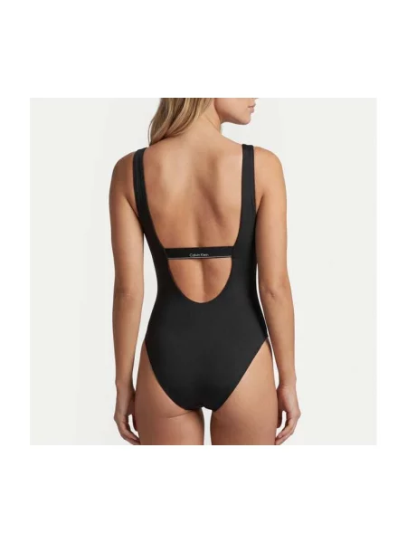 Jednodielne plavky Calvin Klein Swimwear čierna