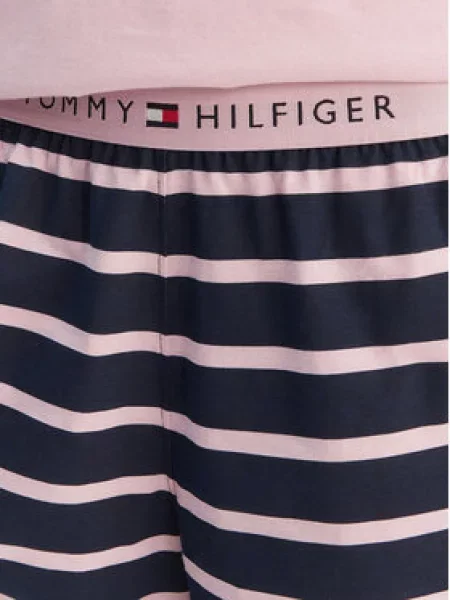 Tommy Hilfiger Underwear Pižama su šortais tamsiai / rožių mėlyna