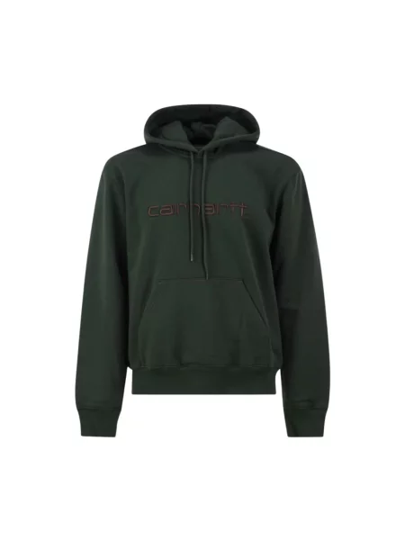 Bluza z kapturem Carhartt Wip z kapturem zielona