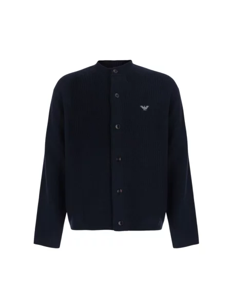 Sweter Emporio Armani niebieski