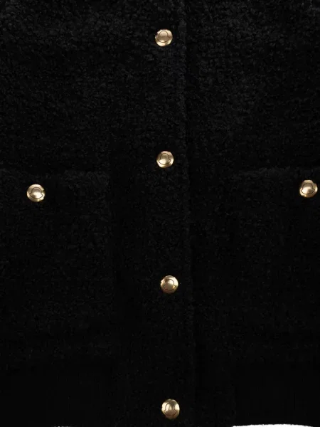 Geacă Moncler tricotate negru