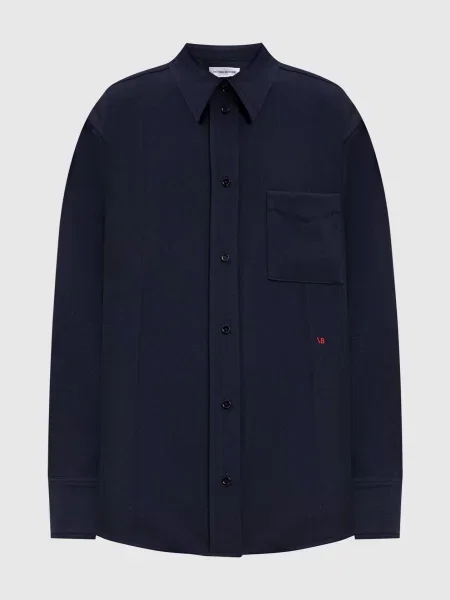 Вишитий светр Victoria Beckham синій