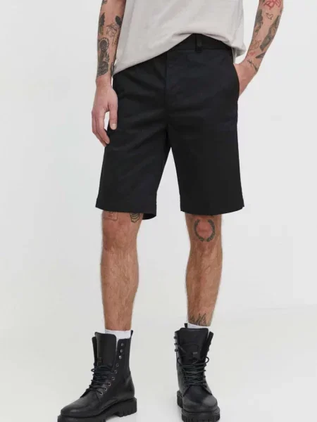 HUGO pantaloni scurti barbati negru