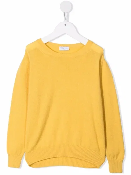 Sweter dziecięcy Siola żółty