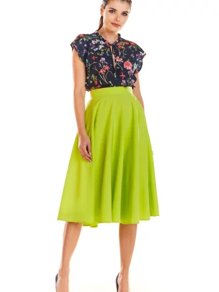 Fustă midi Infinite You verde