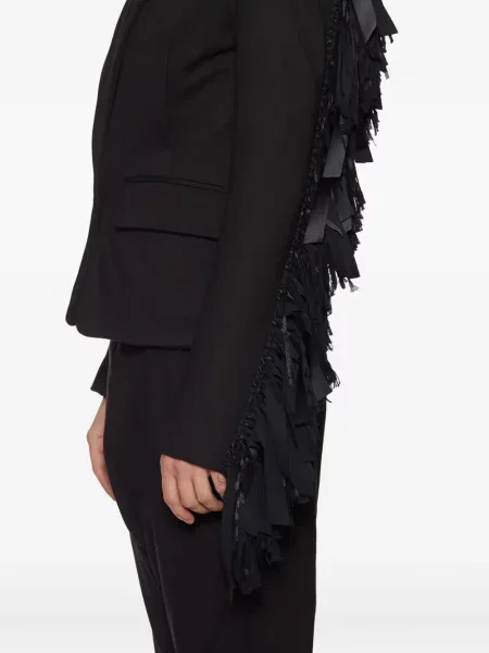 Marynarka Nostra Santissima z frędzli czarna