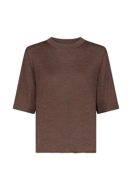 Tricou Loulou De Saison din cașmir maro