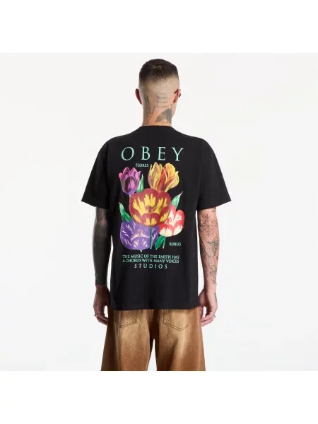 Tričko Obey Clothing čierna