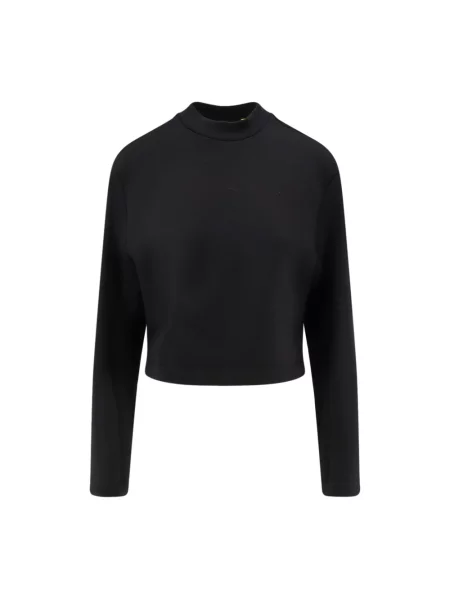 Sweter z golfem Moncler wełniany do golfa czarny