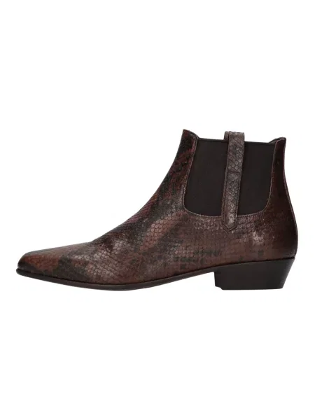 Buty do kostki Pantanetti skórzane brązowe