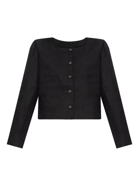 Lniana kurtka Posse czarna