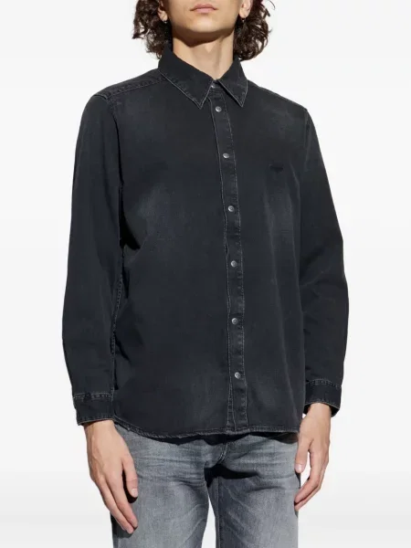 Cămașă Diesel cu broderie negru